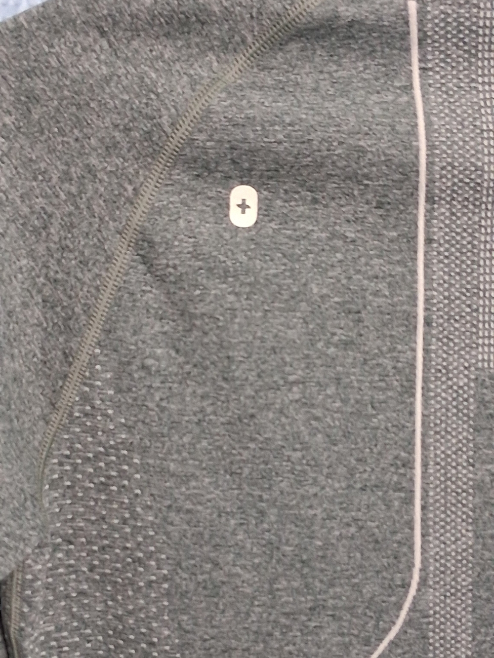 Figs Womens Green Crewneck Sweater with Contrast Piping - Picture 5 of 5